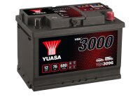 YUASA YBX3096 Starterbatterie 12 V 76 Ah 680 A...