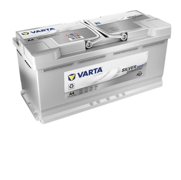 Varta A4 - Autobatterie Silver Dynamic AGM 12V / 105Ah / 950A